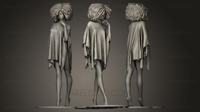 Figurines of girls (STKGL_0012) 3D model for CNC machine